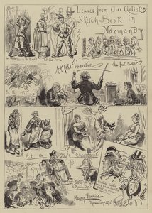 ノルマンディーのアーティストのスケッチブックからの葉 作： Harry Furniss